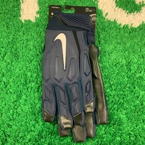 Nike NFL D-Tack 6.0 Linemen Football Gloves Navy Men size 3XL NEW CK2926-494